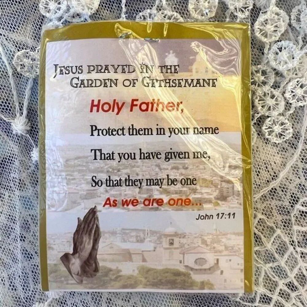 Genuine Olive Wood Filigree Cross from the Holy Land - Picture 3 of 5
